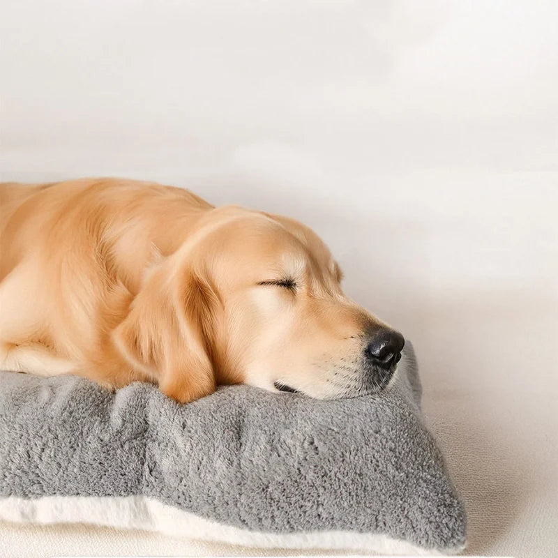 Extra Large Plush Dog Bed Sofa, Thickened Soft Polyester Pet Mat & Crate Mat for Small Medium Large Dogs