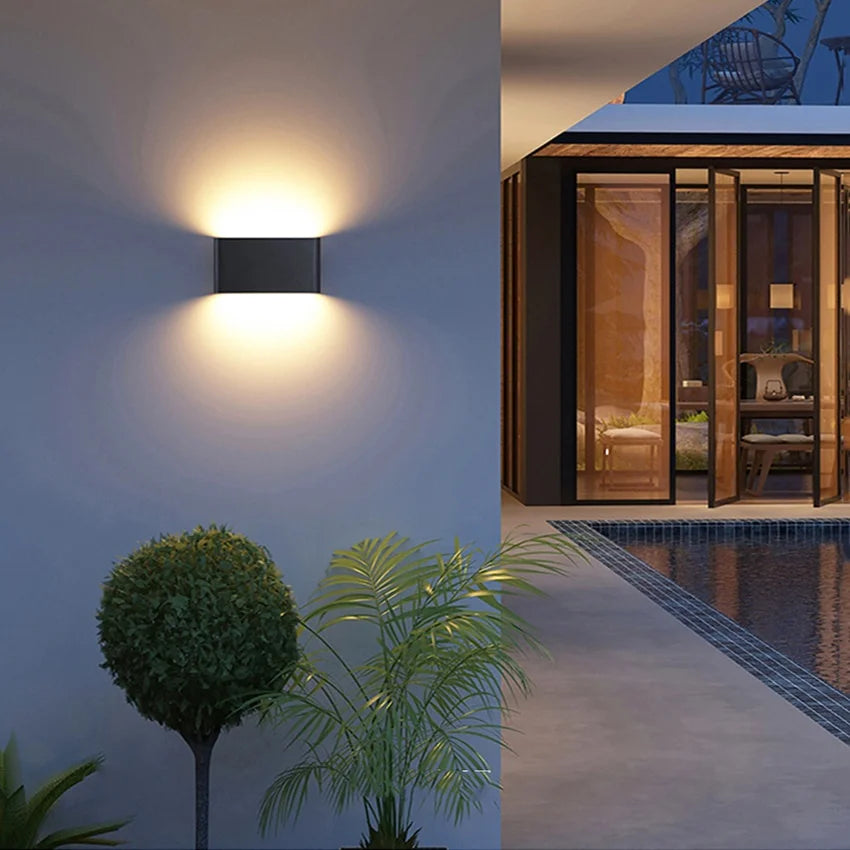 IP65 LED Wall Lamp Outdoor Sconce for Balcony Porch Garden Yard Aisle Decor Lighting Aluminium Indoor Bedside Lamp