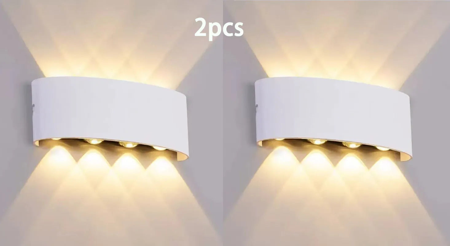 Tuya Up and Down Wall Light - Smart Life App RGB Outdoor Porch Lighting for Party and Garden, Works with Alexa Google