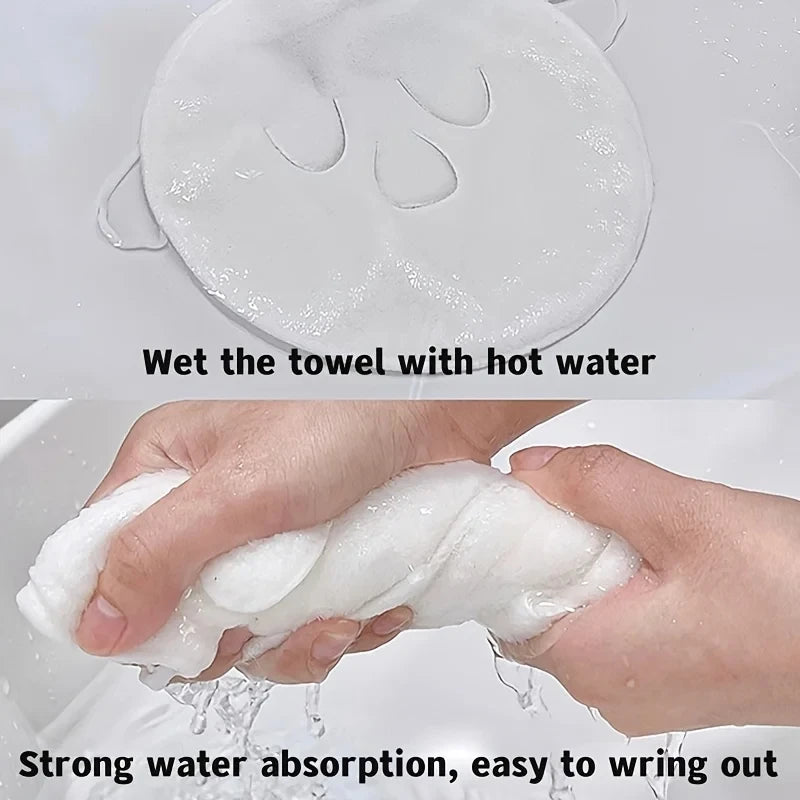 Reusable Hot and Cold Compress Face Towel Mask - Moisturizing Facial Steamer for Soft, Gentle Skin Care