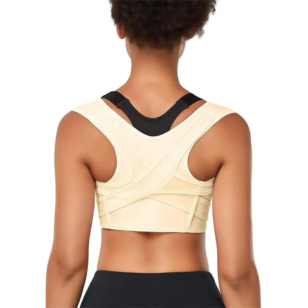 Adjustable Posture Corrector - Breathable Upper Back Brace and Straightener for Neck, Shoulder, Clavicle and Lumbar Pain Relief