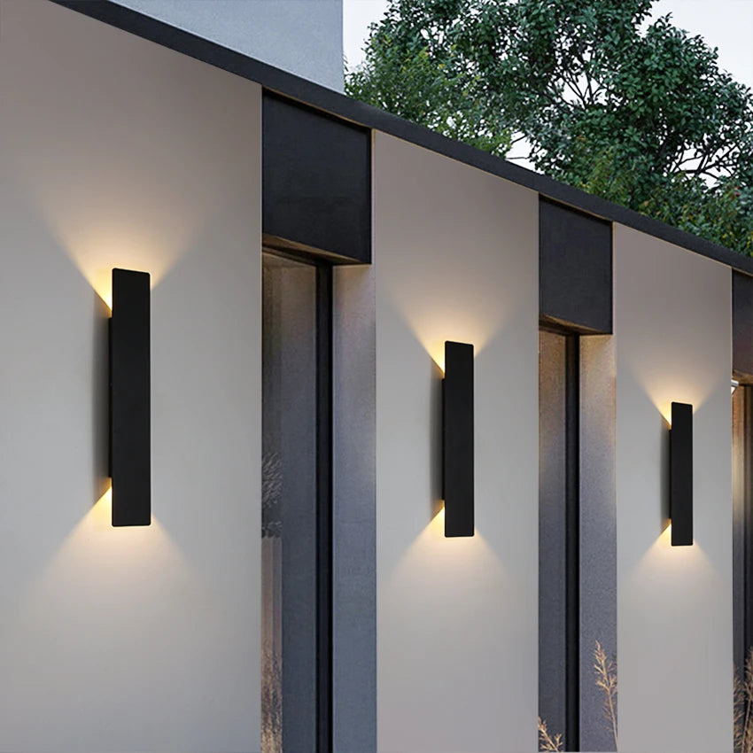 Modern Waterproof Outdoor Up-Down Aluminum LED Wall Sconce Light