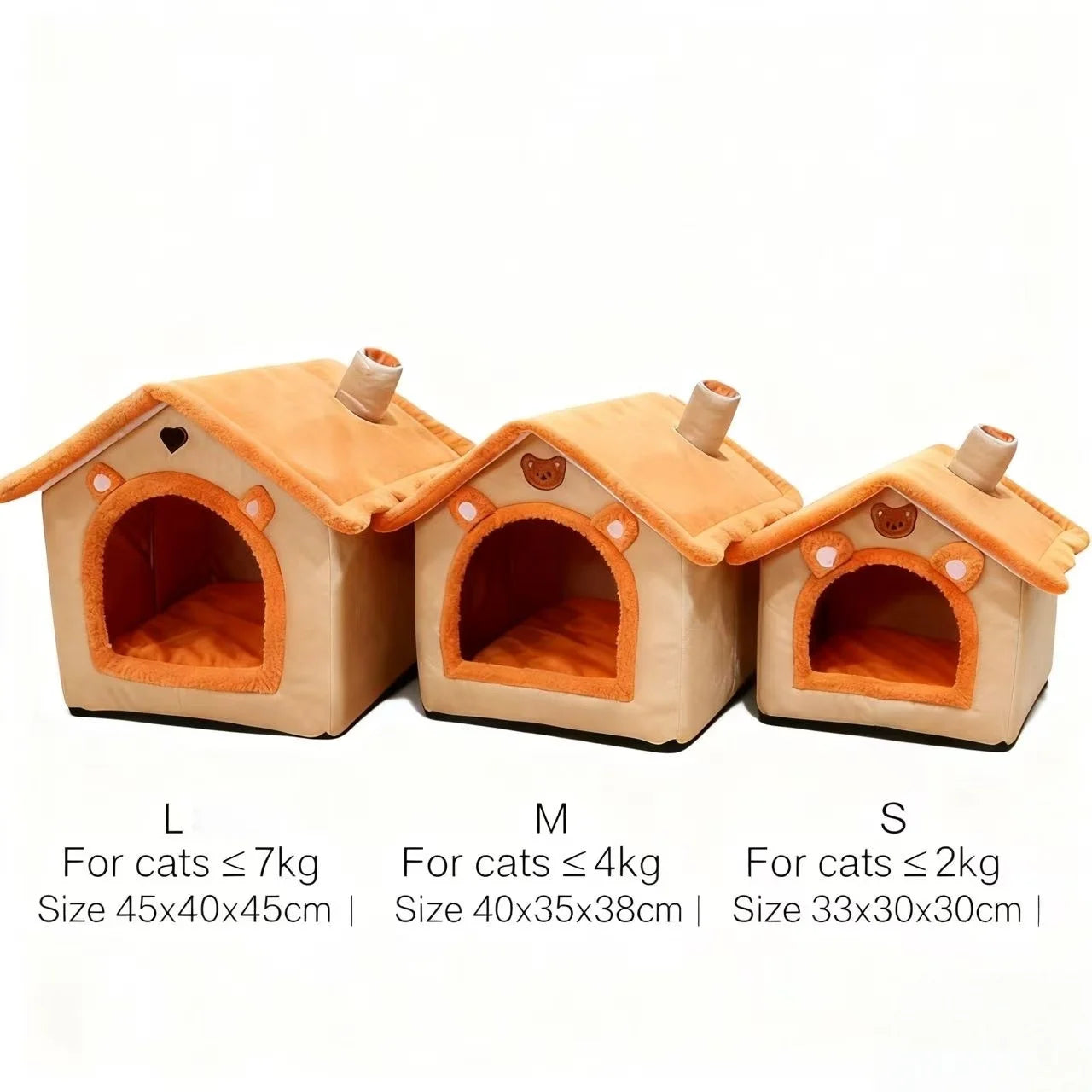 All Season Dog House Style Bed Removable Washable Pet Bed for Small Dogs Teddy Cat Winter Warm