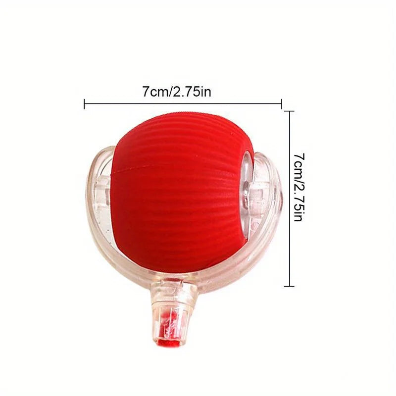 Automatic Interactive Cat Ball Toy, Rechargeable Smart Electric Rolling Ball with Faux Tail Mouse for Dog & Cat Training