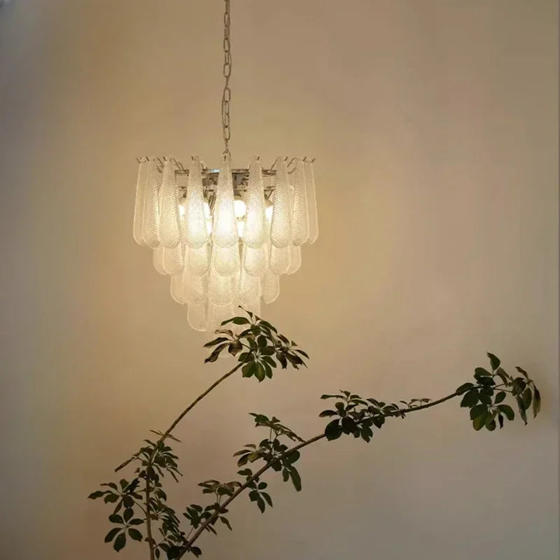 Vintage Nordic Glass Ceiling Chandelier - Luxury LED Hanging Lamp for Living Room, Dining Table and Home Decoration