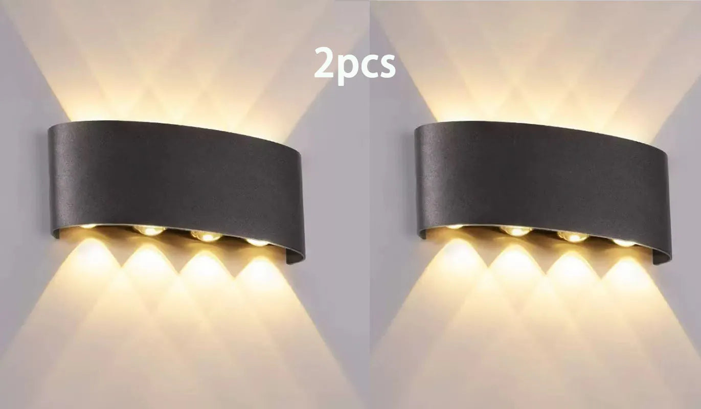 Tuya Up and Down Wall Light - Smart Life App RGB Outdoor Porch Lighting for Party and Garden, Works with Alexa Google