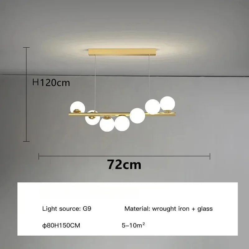 Nordic Luxury Suspension Ceiling Chandelier for Living Room, Kitchen & Office