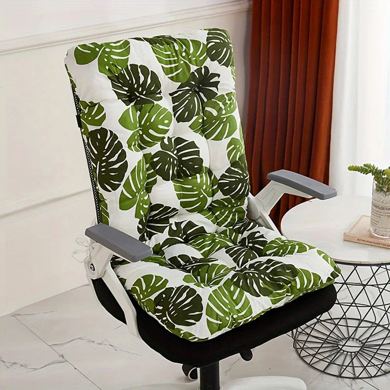Ergonomic Office Chair Cushion with Integrated Backrest Support for Home & Car Seats