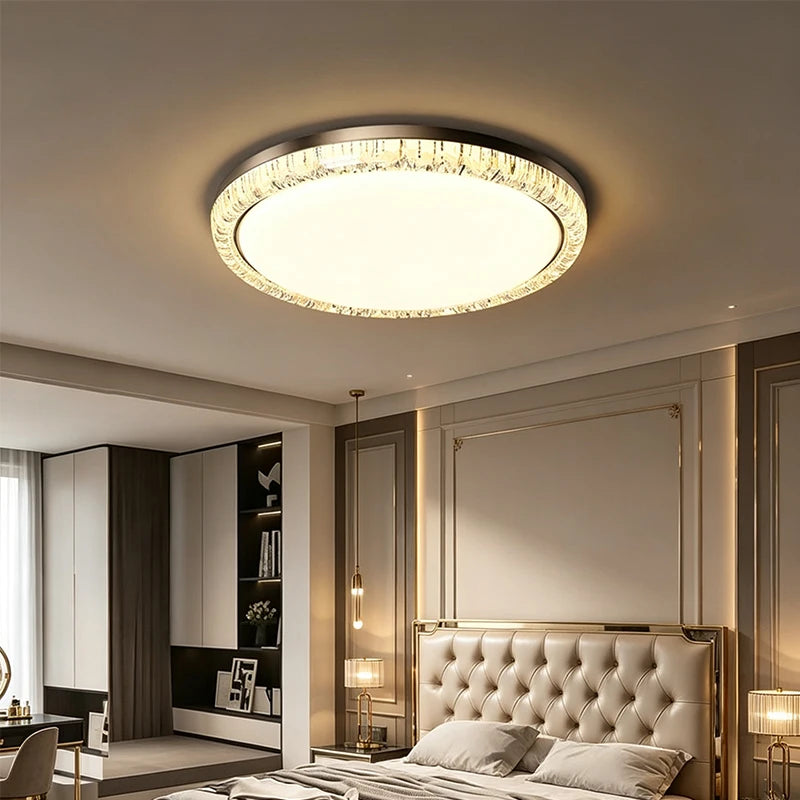 LED Modern Ceiling Light White/Black Minimalist Room Decoration for Bedroom Dining Room & Study Indoor Home Lighting