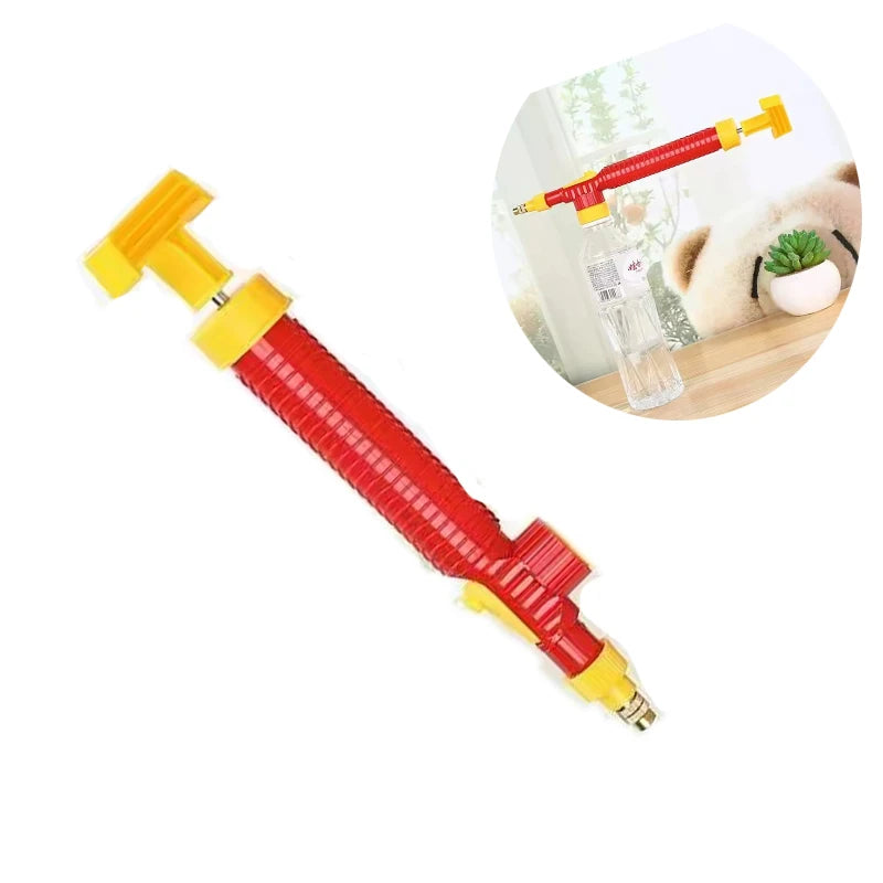 High Pressure Manual Air Pump Sprayer with Adjustable Nozzle, Garden Watering Tool for Agriculture