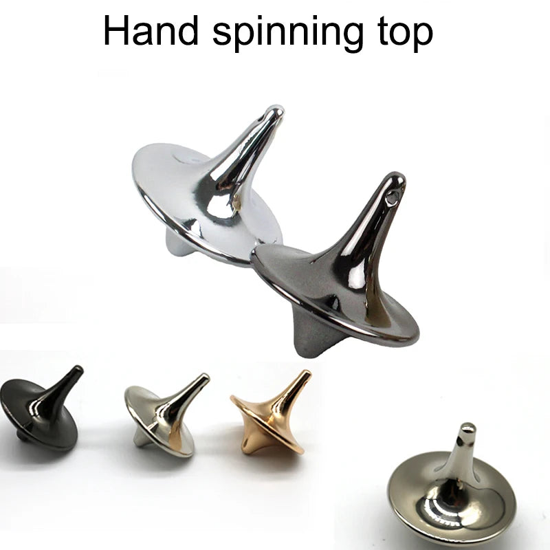 Metal Gyro Hand Spinning Top Movie Totem Fingertip Cyclone Gyroscope Antistress Fidget Toy for Children Gifts