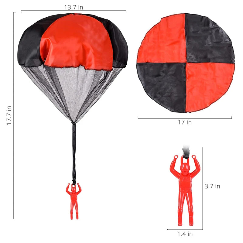Parachute Toys for Kids - Tangle Free Outdoor Flying Parachute Men, Easter Basket Stuffers, Unique Boy Girl Gift