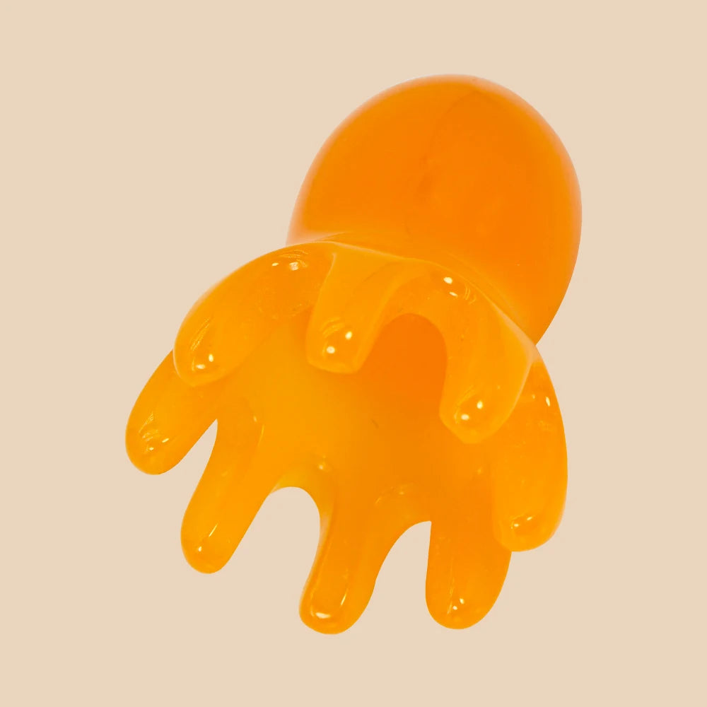 Cute Octopus Scalp Massage Comb, Korean Hair Care Stress Relief Anti-Hair Loss Portable Head Massager