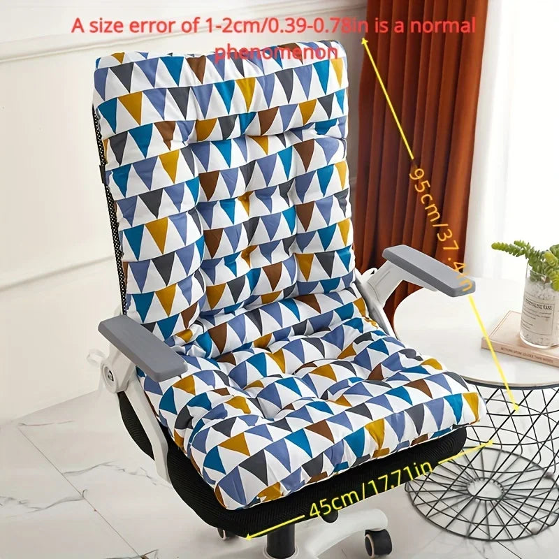 Ergonomic Office Chair Cushion with Integrated Backrest Support for Home & Car Seats