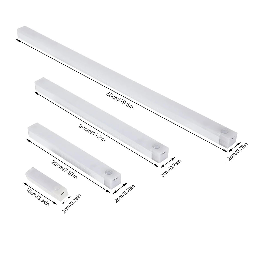 Motion Sensor Rechargeable LED Night Light - Wireless USB-C Lamp for Kitchen Cabinet, Bedroom & Staircase