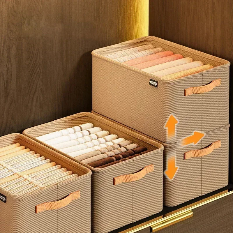 Thicken Clothes Organizer - Pants, Sweater and Jeans Storage Box for Wardrobe Drawers and Cabinets