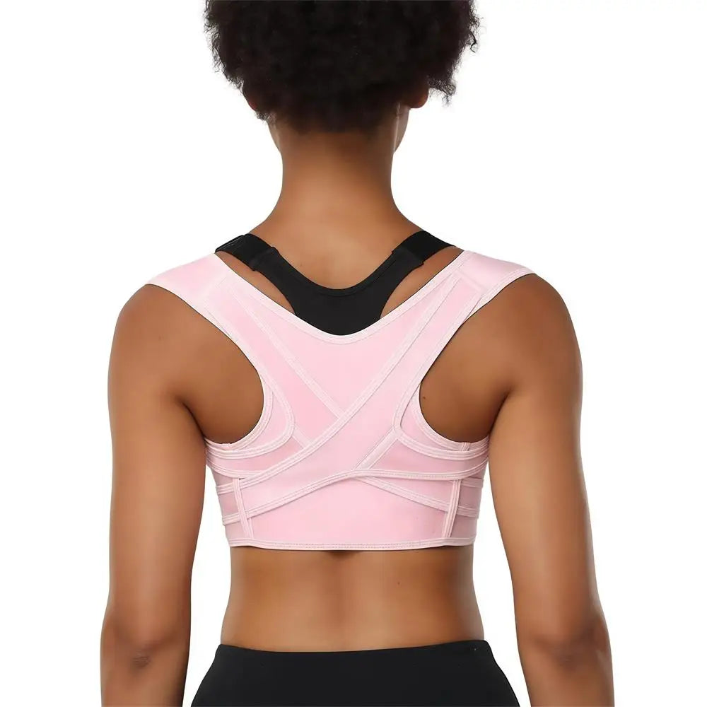 Adjustable Posture Corrector - Breathable Upper Back Brace and Straightener for Neck, Shoulder, Clavicle and Lumbar Pain Relief
