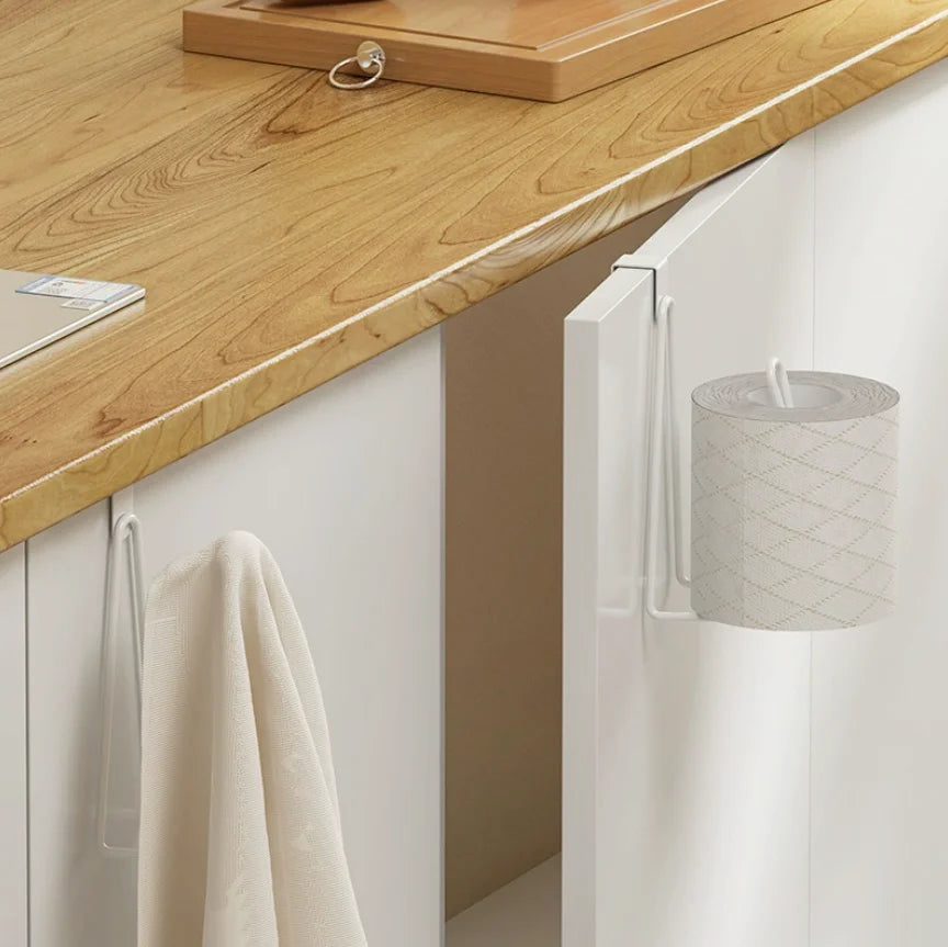 No-Drill Stainless Steel Toilet Paper Holder - Space-Saving Wall Mounted Bathroom Tissue Rack