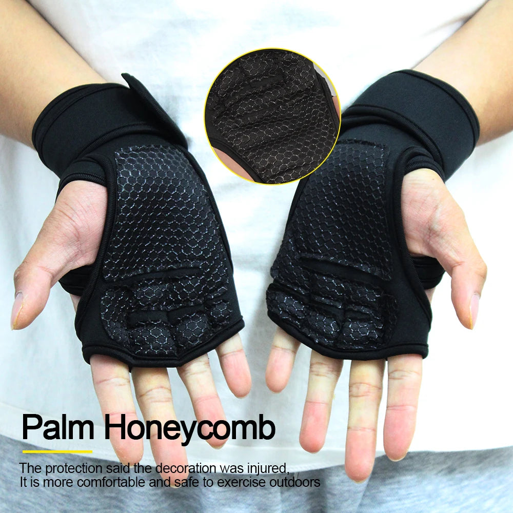 Training Sport Gloves for Men and Women - Workout Fitness Weightlifting Gym Gloves with Wrist and Palm Protection