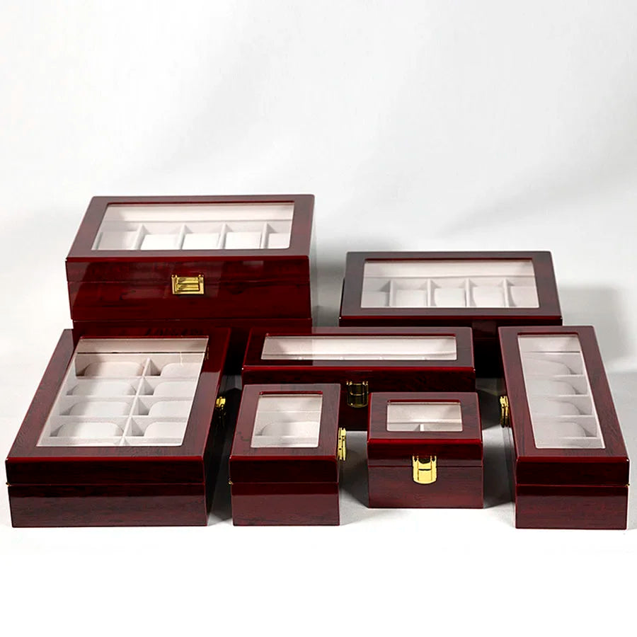 Wooden Watch Box - Eco-Friendly Multi-Slot Watch Storage Case and Travel Organizer, Gift Box for Men
