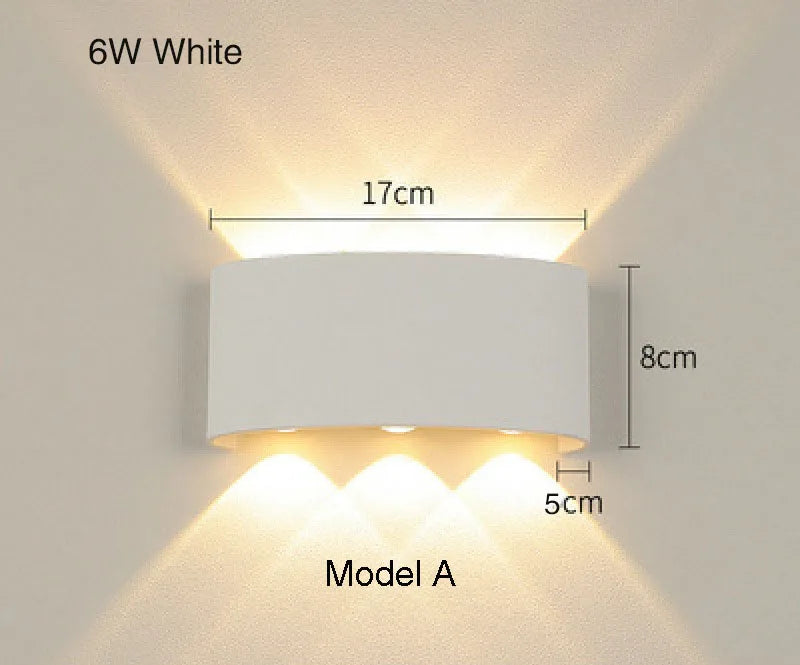 Tuya Up and Down Wall Light - Smart Life App RGB Outdoor Porch Lighting for Party and Garden, Works with Alexa Google