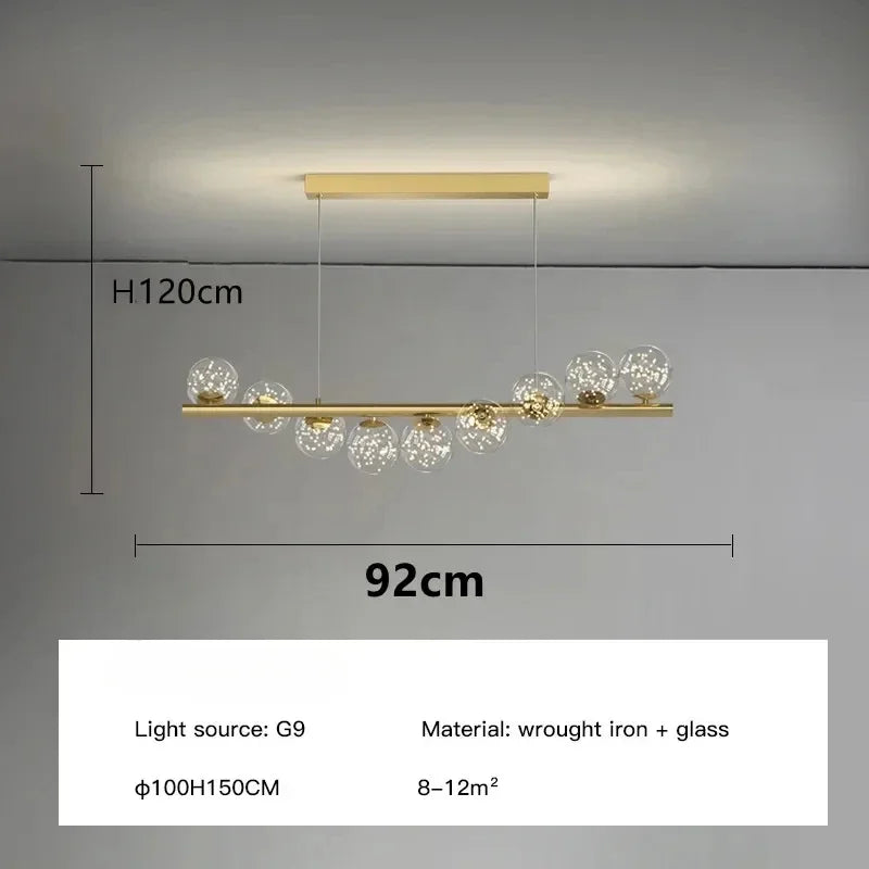 Nordic Luxury Suspension Ceiling Chandelier for Living Room, Kitchen & Office