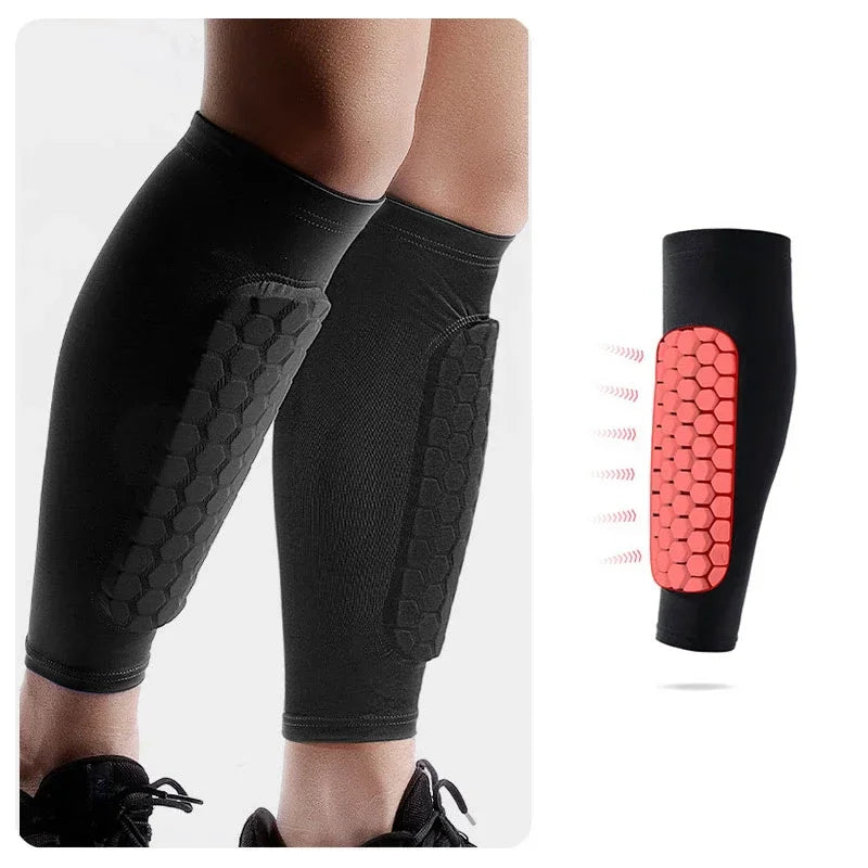 Honeycomb Soccer Shin Guards Football Shields Leg Sleeves Protective Sports Gear Shank Protector