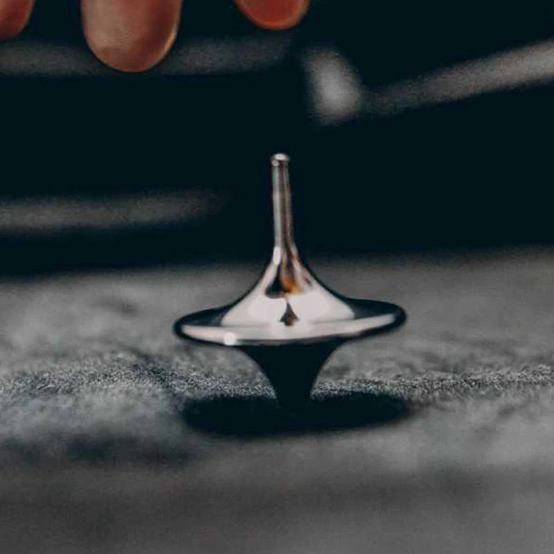 Metal Gyro Hand Spinning Top Movie Totem Fingertip Cyclone Gyroscope Antistress Fidget Toy for Children Gifts