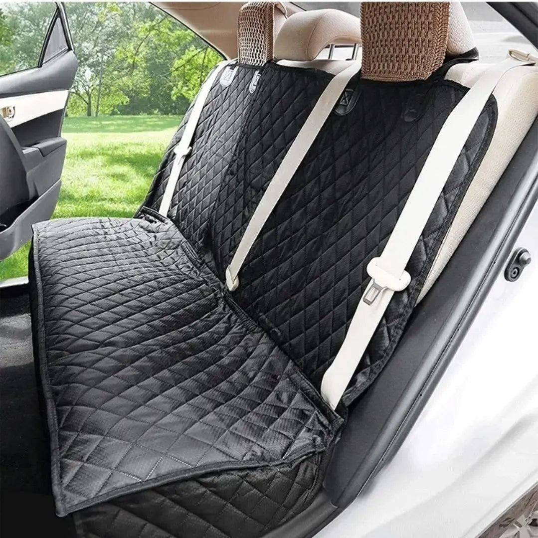 Waterproof Dog Car Seat Cover & Protector with Middle Seat Armrest, Pet Travel Carrier Mattress