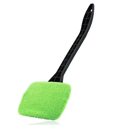 Car Window Cleaner Brush Kit with Long Handle, Windshield & Interior Auto Glass Cleaning Tool