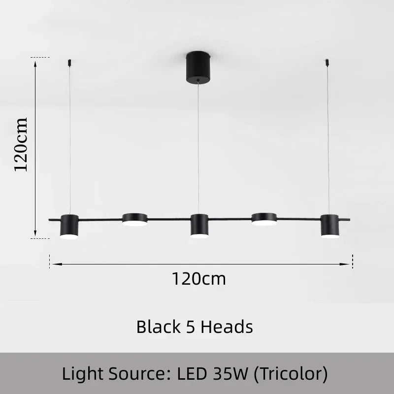 Modern Dimmable LED Ceiling Chandelier Hanging Light for Living Room, Dining Table & Kitchen