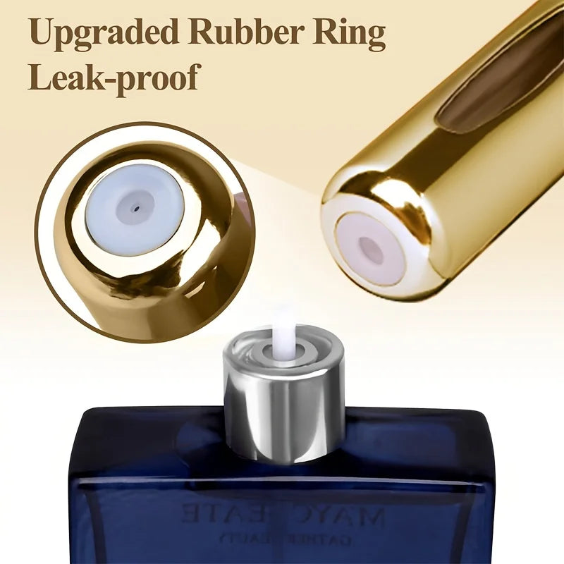 Mini Refillable Perfume Atomizer Aluminum Travel Portable Dispenser Rugged Case