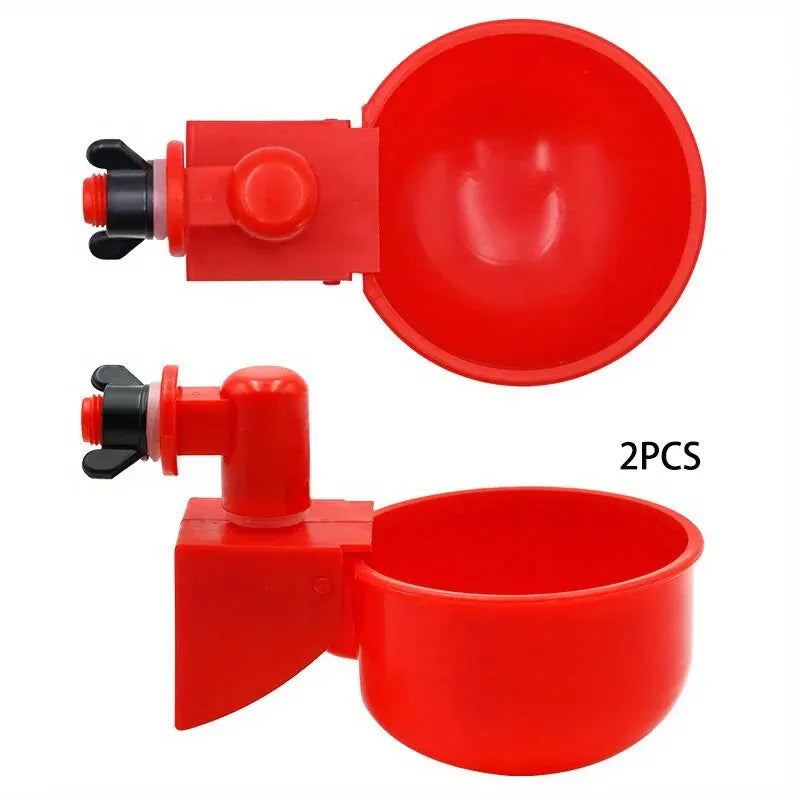 Automatic Poultry Drinking Bowl Chicken Waterer Cups Duck Hanging Water Dispenser