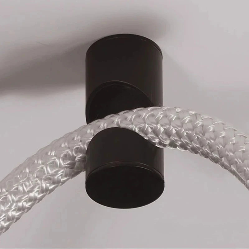 Designer DIY Silicone Chandelier, Art Wrapped Line Lamp for Living Room Dining Room Exhibition Hall Bedroom