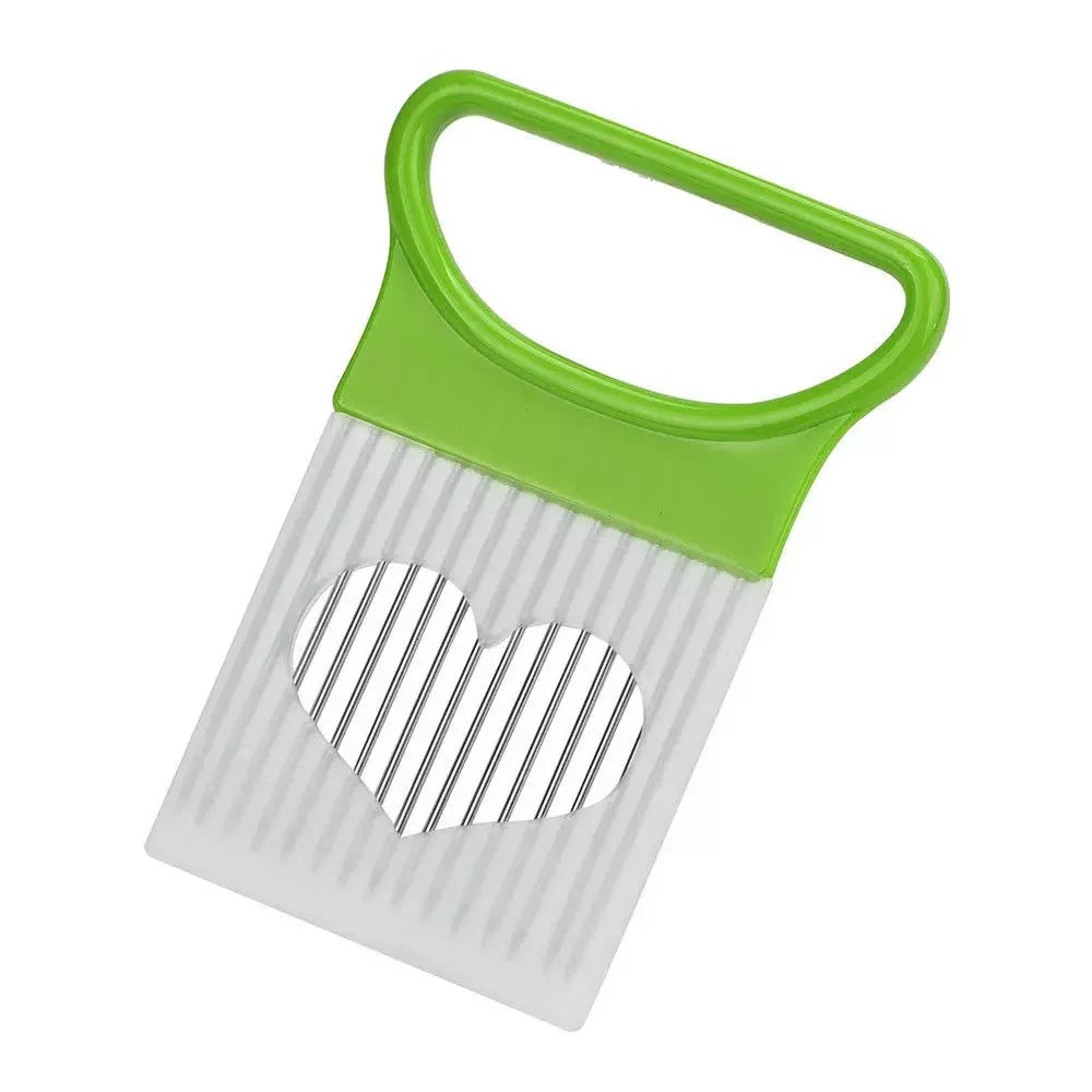 Colorful Onion Slicer, Stainless Steel Kitchen Potato Chip & Onion Holder