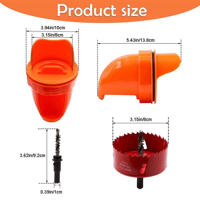 Automatic Gravity Chicken Feeder, DIY Rainproof Poultry Feeder for Chicken & Duck Farms