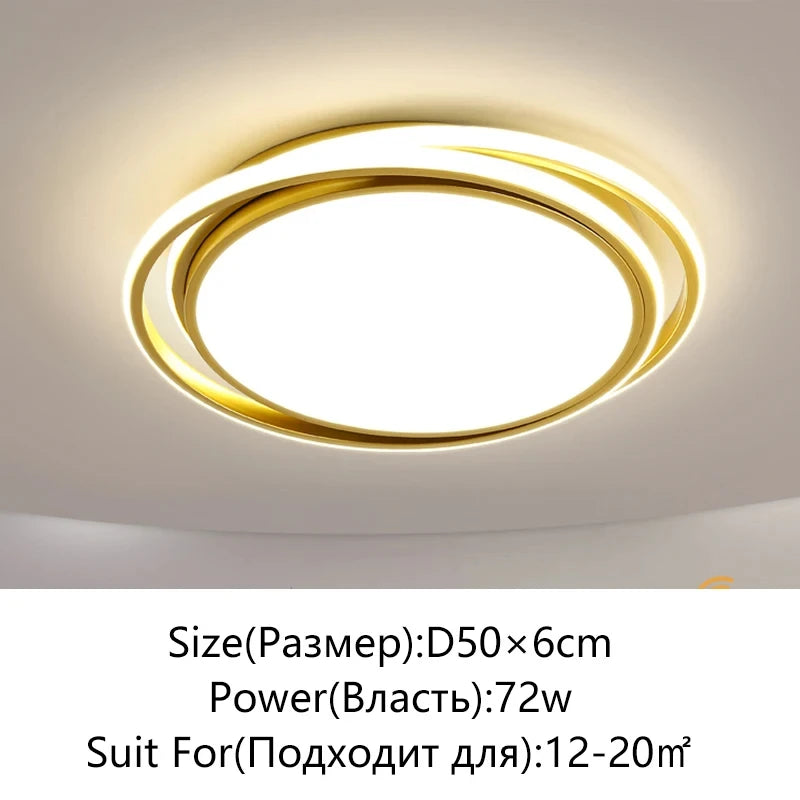 Modern LED Ceiling Chandelier Light Fixture for Bedroom, Living, Dining Room, Study, Aisle & Balcony