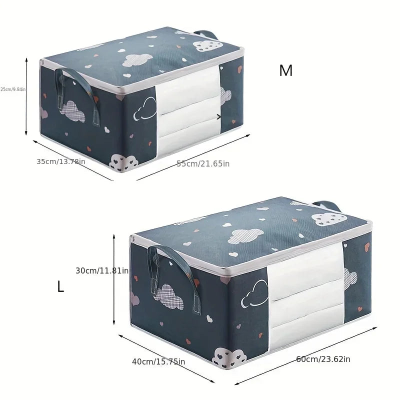 Large Capacity Multi-Purpose Storage Bag with Handles Dustproof Moisture-Resistant Odorless Non-Woven Fabric