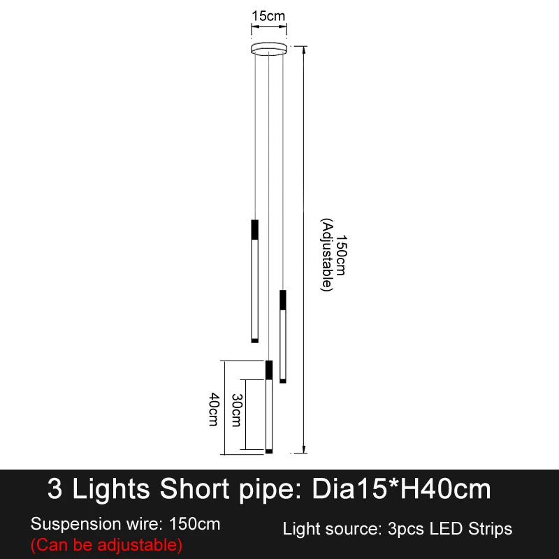 Modern Luxury LED Staircase Chandelier for Duplex, Attic, Living Room & Restaurant