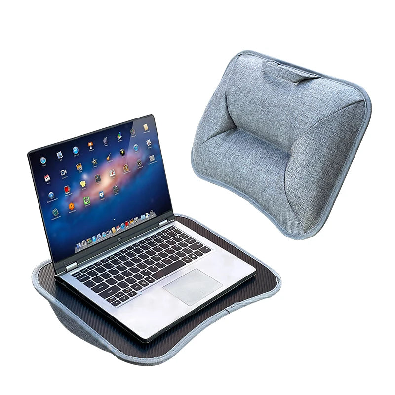 MUMUCC Multifunctional Laptop Desk with Cushion, Foam Particle Pillow Table & Hard Mouse Pad
