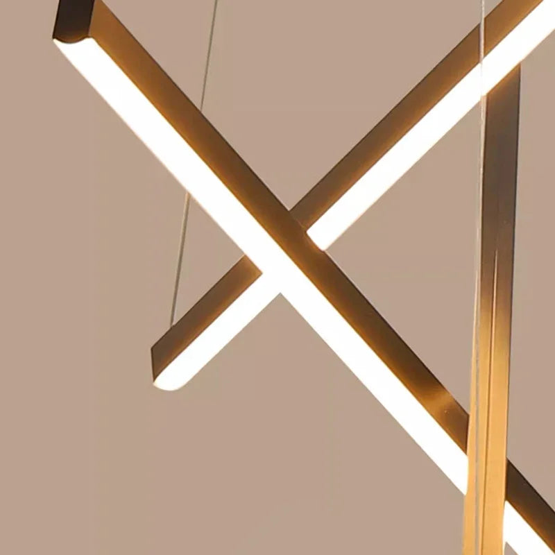 Modern Minimalist LED Ceiling Chandelier Pendant Lamp for Living Room, Hall & Staircase