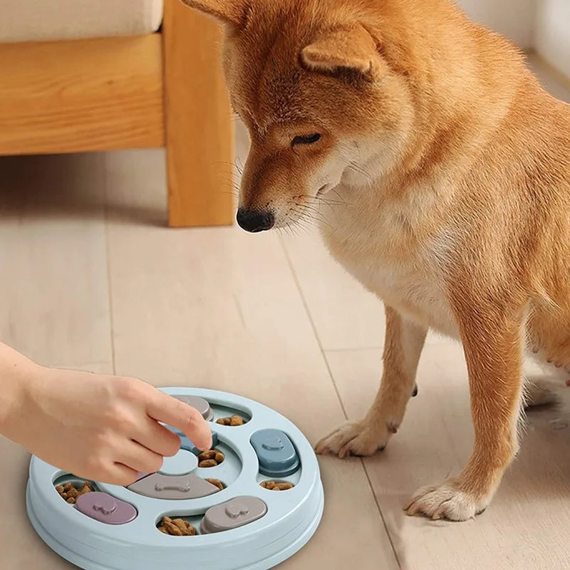 Dog Food Hiding Bowl for Slow Feeding, Interactive Educational Toy to Relieve Boredom