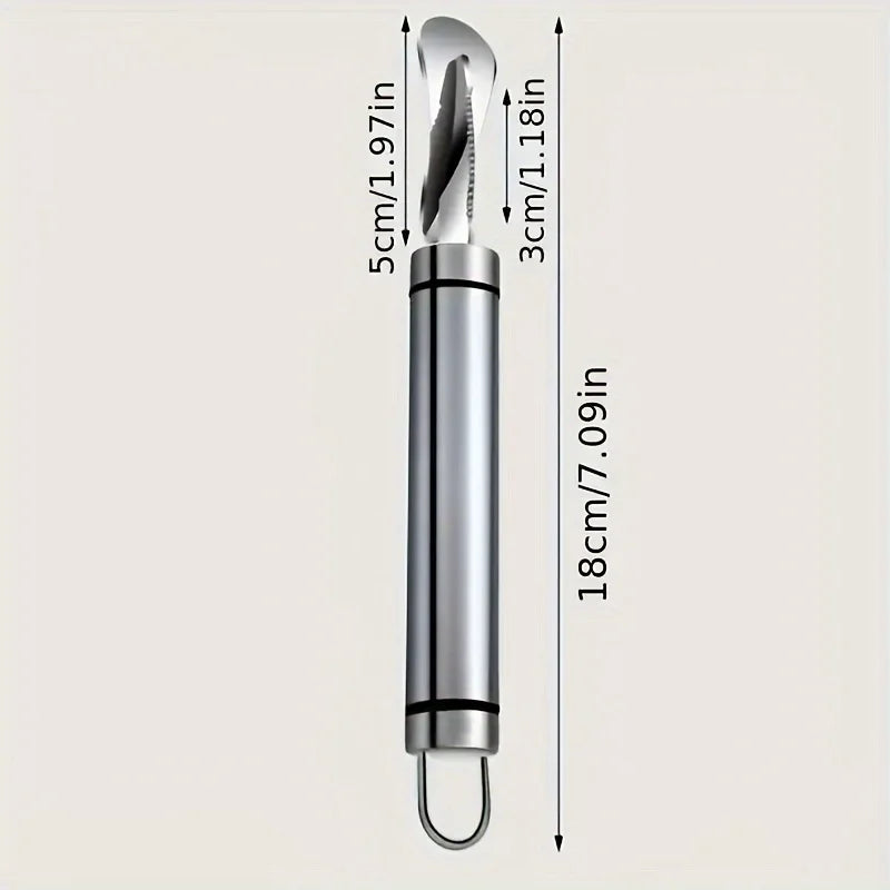 Stainless Steel Orange and Lemon Peeler - Citrus Cutter Tool with Handle for Kitchen and Restaurant Use