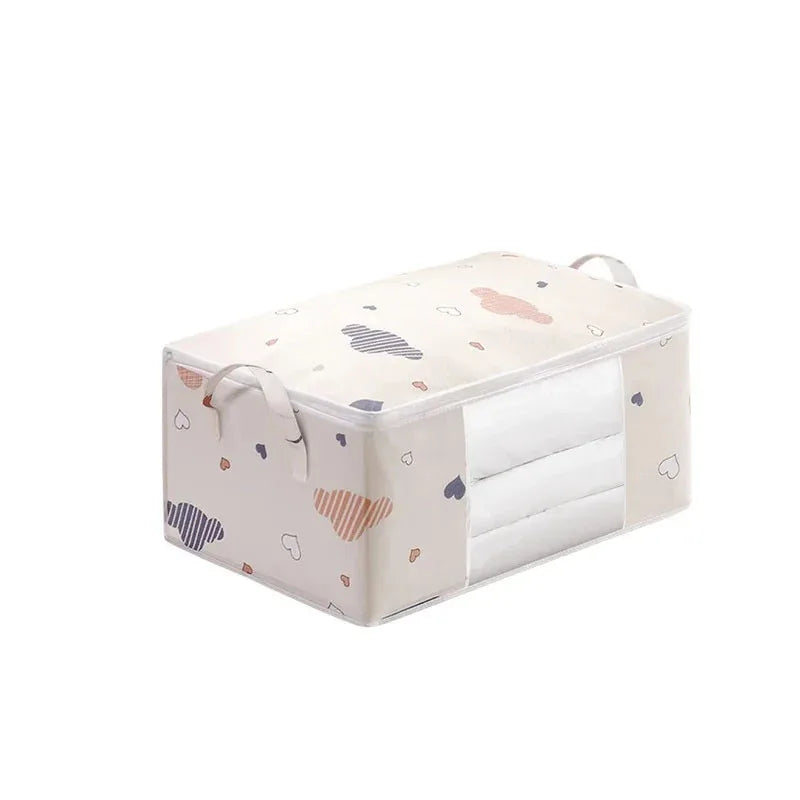 Large Capacity Multi-Purpose Storage Bag with Handles Dustproof Moisture-Resistant Odorless Non-Woven Fabric