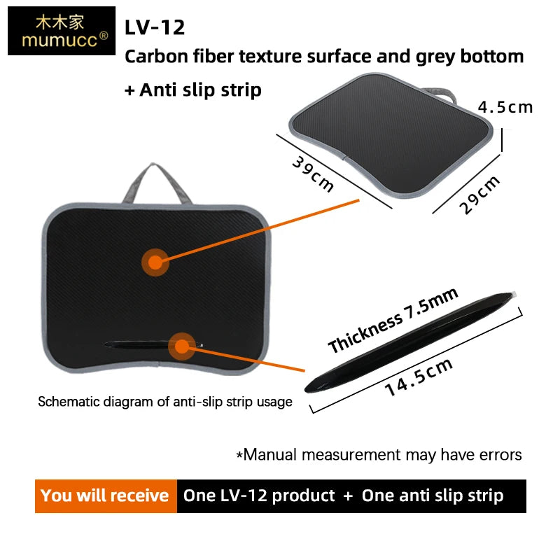 MUMUCC Multifunctional Laptop Desk with Cushion, Foam Particle Pillow Table & Hard Mouse Pad