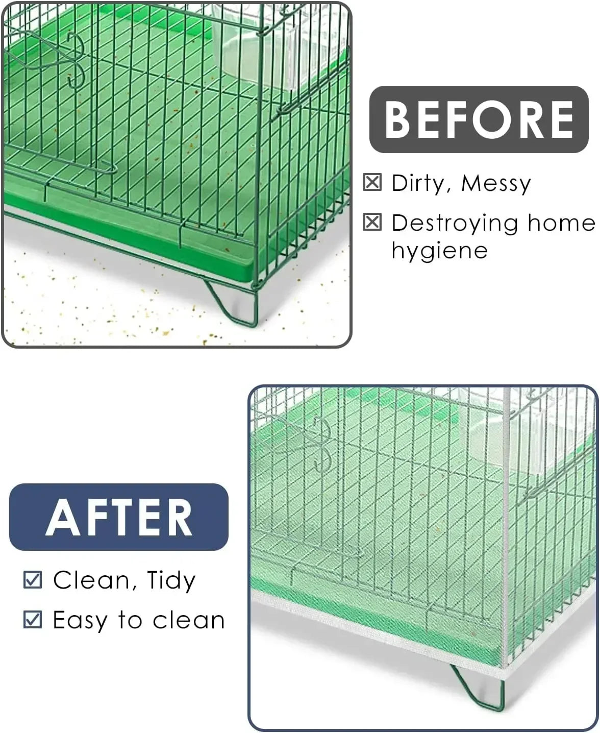 Mesh Bird Cage Cover Skirt Net Easy Cleaning Seed Catcher Guard Stretchy Parrot Cage Net Jaula Para Pajaros