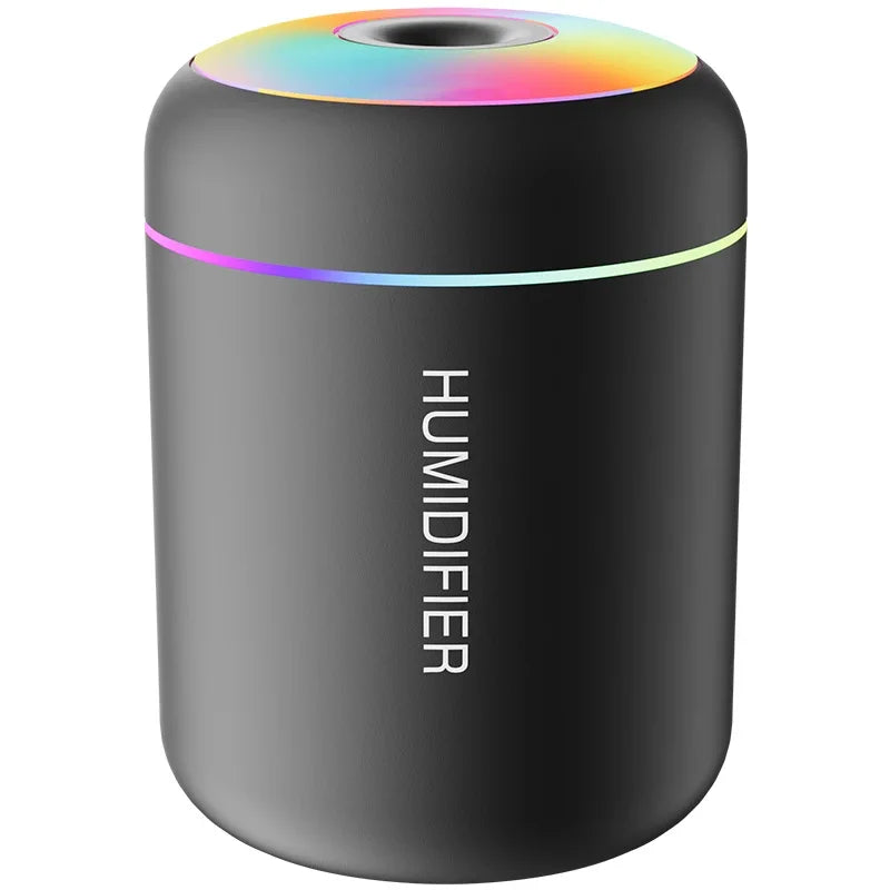 Mini Air Humidifier USB Electric Aroma Diffuser Essential Oil Purifier Aromatherapy Mist Maker with Lights for Car Home Bedroom