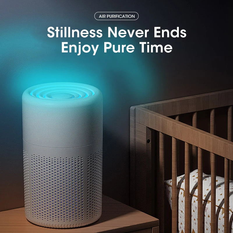 Mini Desktop Portable Air Purifier Household HEPA Filter Air Cleaner Freshener Odor Remover