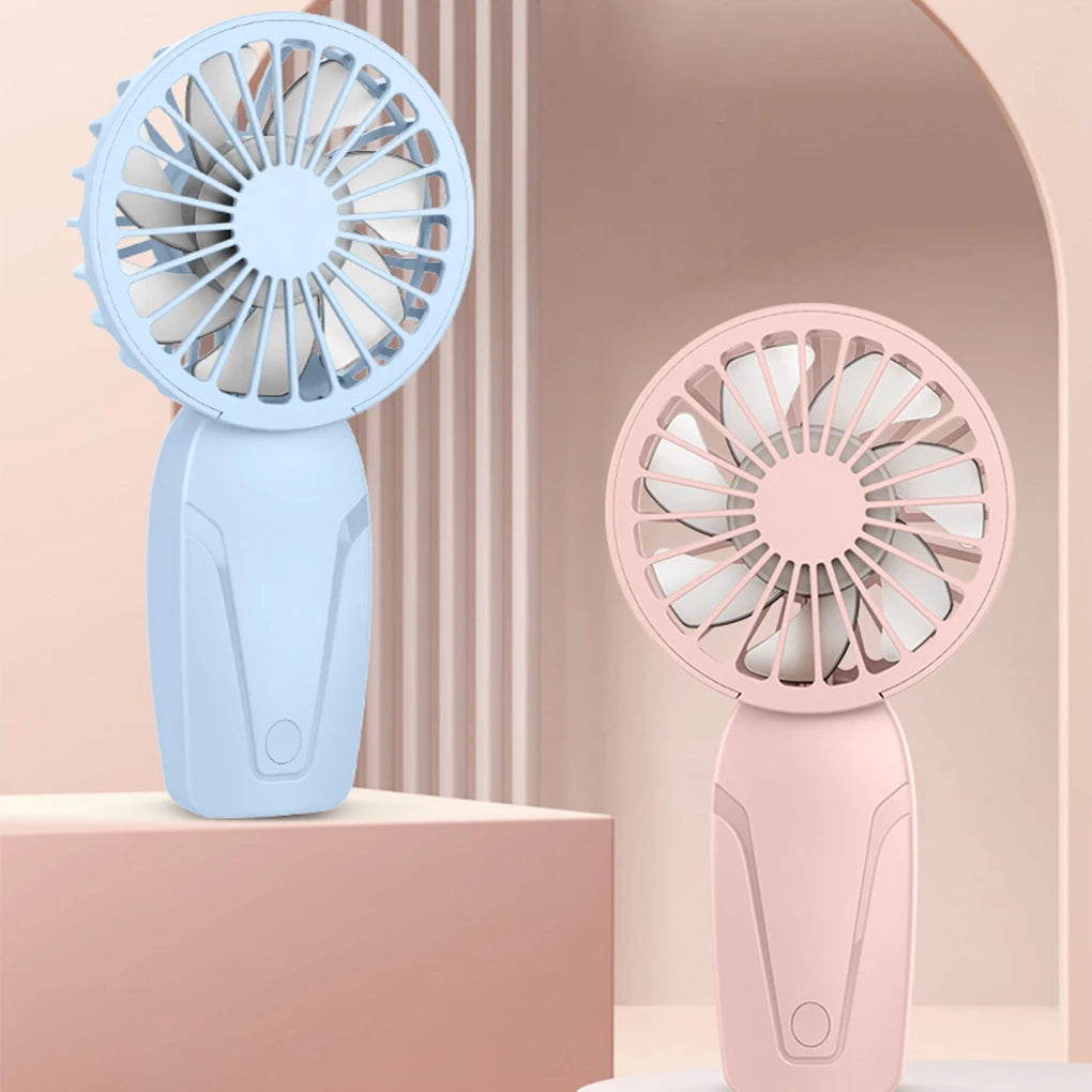 Portable Handheld Mini Fan - Lightweight Cute USB Rechargeable Pocket Fan for Cooling On the Go