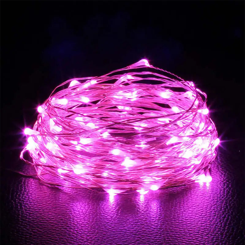 Fairy Light LED Copper Wire String Lights Battery Powered for Bedroom Garden Party Wedding Decoration